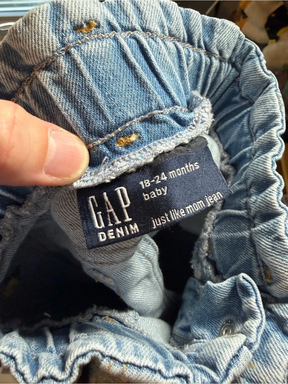 Baby Gap Embroidered Daisy Light Blue Denim Jeans